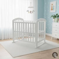 سرير أطفال فاخر • خشب موسكي • ١٢٠×٥٥×٨٥سم