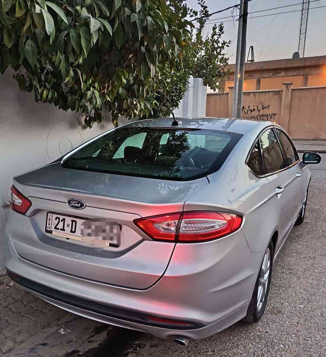 فورد فيونشن موديل 2016 لون سلفر نوع المحرك كبير 2.5 ماكنة بشرط تايرات جديد بطارية جديد 
حزام صبغ السعر 110 وبيها مجال للاستفسار مراسلة الصفحة او الاتصال ب *********** واتساب كركوك, العراق
