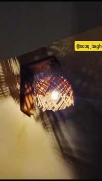 براكيت خشب • شغل يدوي • اضاءة حائط