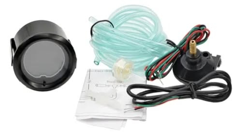 متوفر @متابعين
مجموعة كاملة لتركيب عداد قياس ضغط التوربو الرقمي (Turbo Boost Gauge Kit) المخصص للسيارات. 
المكونات الظاهرة في الصورة:
ساعة العداد الرقمية (Gauge): الشاشة الرئيسية التي تُثبت داخل مقصورة السيارة لمراقبة مستويات الضغط والخلفية مضيئة بعدة ألوان.
حساس ضغط التوربو (Boost Sensor / MAP Sensor): القطعة السوداء ذات الرأس النحاسي، وظيفتها تحويل الضغط الميكانيكي القادم من المحرك إلى إشارة كهربائية ترسلها للعداد.
خرطوم هواء مرن (Vacuum Hose): الأنبوب الشفاف المخصص لنقل حركة الهواء والضغط من مجمع السحب (Intake Manifold) إلى الحساس.
التوصيلات والأسلاك الكهربائية: لتزويد العداد والحساس بالطاقة وإضاءة الخلفية.
مرشح هواء صغير (Filter) ووصلة T-Fitting: لربط الخرطوم بخطوط الهواء الأصلية في السيارة وتصفية الهواء.


**إذا كنت صاحب هذا الإعلان وتريد حذفه لأي سبب، رجاءا أرسل رسالة إلى الدعم الفني**