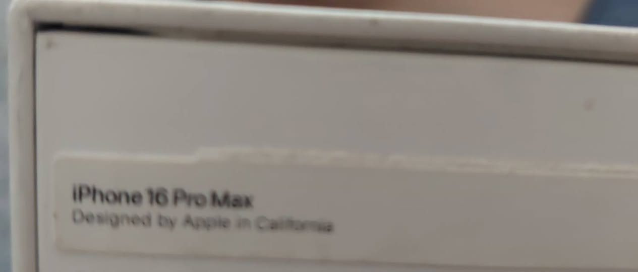 ايفون 16  PRO MAX
256 لون الذهبي
بطارية 95 كامل كل غراضه الباكيت ووصل الشراء نظافته 100٪ للبيع بسعر مليون و 300 بغداد المنصور او السيدية

للاتصال فقط ***********
