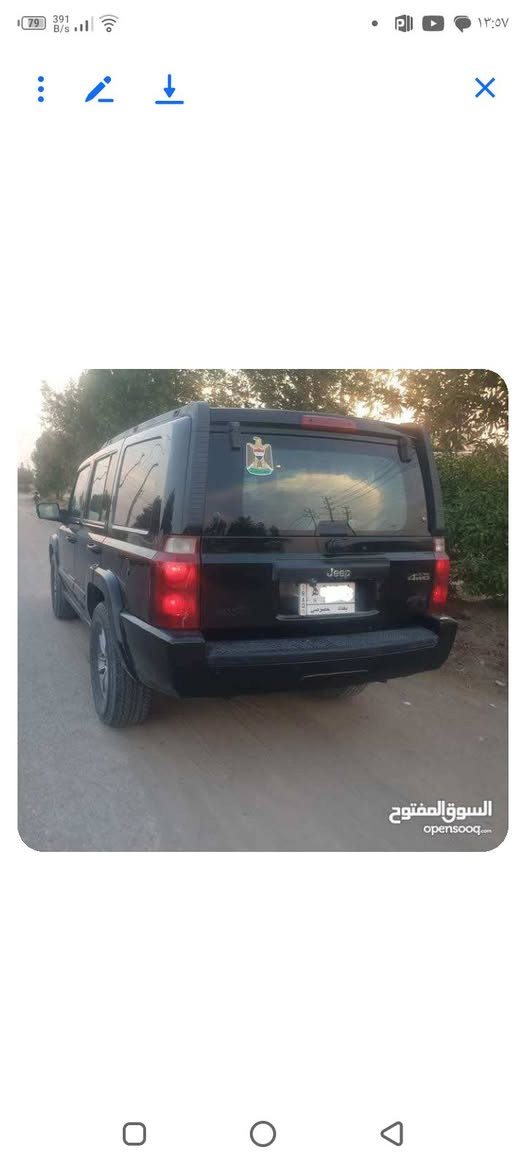 جيب كاموندر موديل ٢٠٠٧  رقم بغداد مشروع وطني مكان سياره البصره سعر80رقم ***********مكينه 3700
