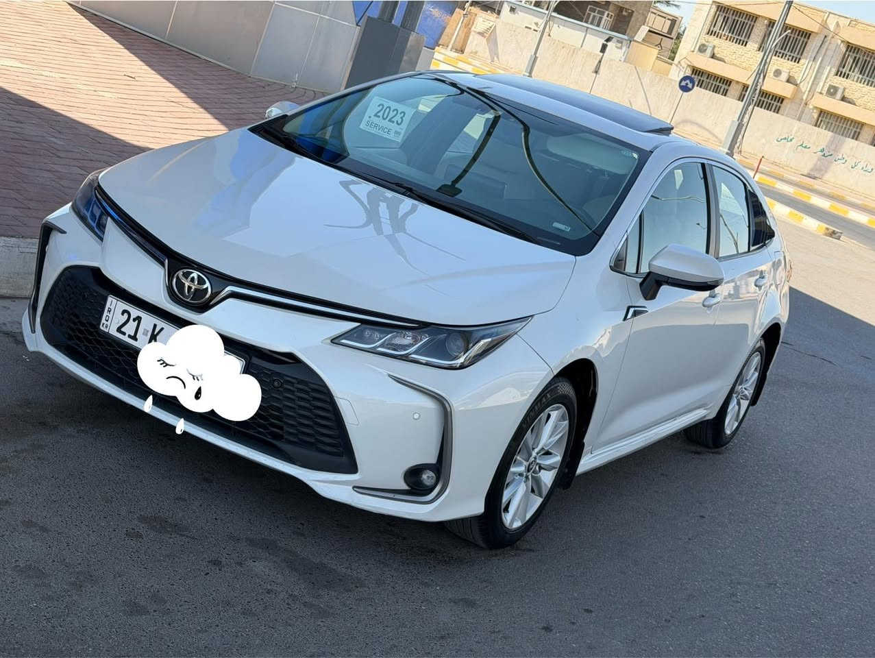 سلام عليكم
كورلا ساز 
موديل 23 
فول مواصفات 
خليجي كفاله من صبغ 
سعرها 165بيها مجال 
اتصال تدلل 
***********  مكان رمادي
