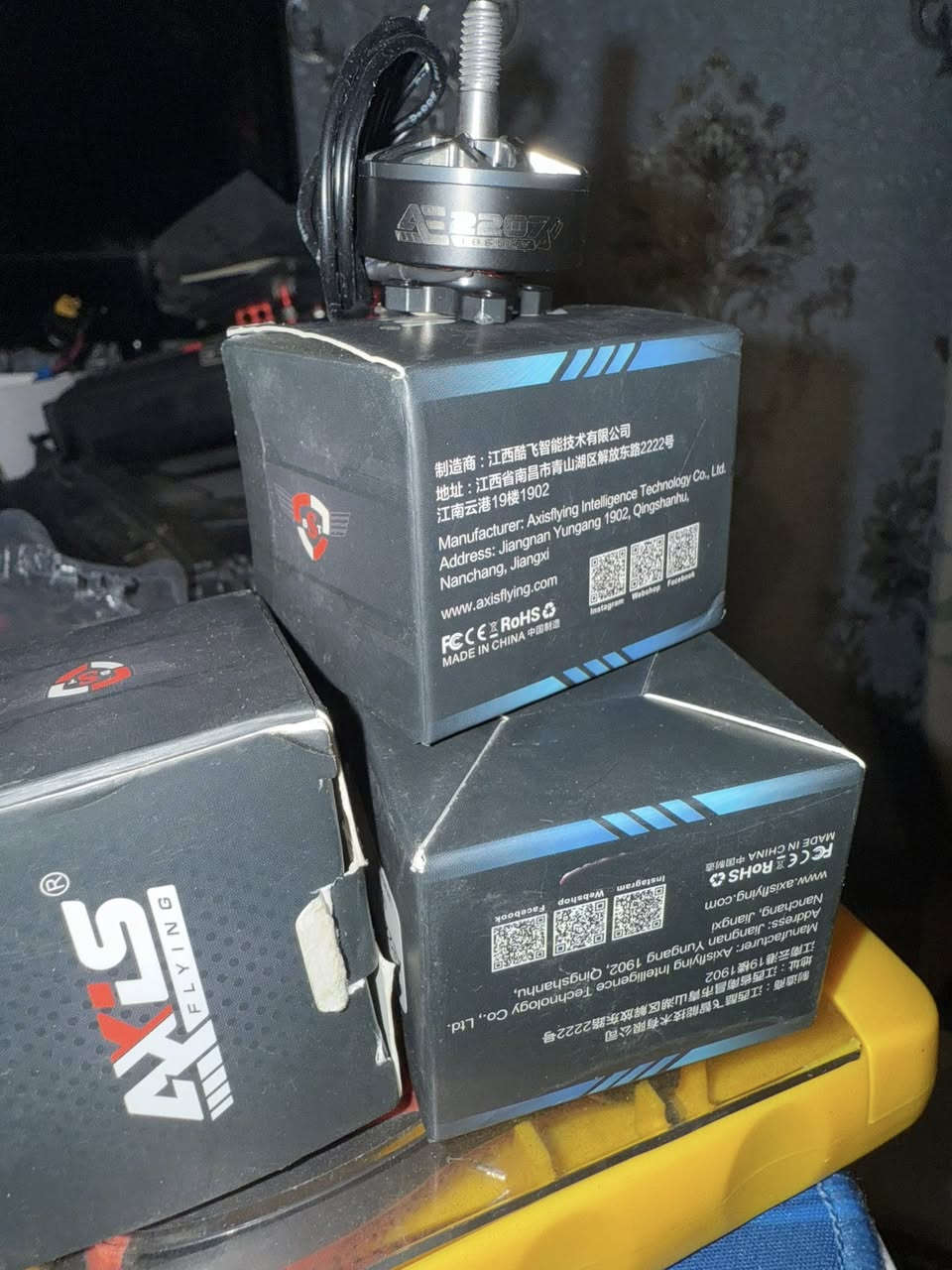 للبيع
كامره nano ب15

محركات 5 انج axis 1860kv ب119 الف

انتنات iflight 25 
Pin ويه
 نثيه Iflight crystal 35
  بدون pin
Osprey 25
بدون pin

محركات beta flight 1103 8000kv 
50 الف
ثمن محركات متوفر

محركات happymodel 0802 25000kv
40 الف

 جيس سترابات iflight ب25 اربع سترابات

جيس سترابات apex ب30 خمس سترابات

متوفر مراوح تايني هوب
بطاريات من 1s الى 3s
متوفر سترابات بلاش😀


**إذا كنت صاحب هذا الإعلان وتريد حذفه لأي سبب، رجاءا أرسل رسالة إلى الدعم الفني**