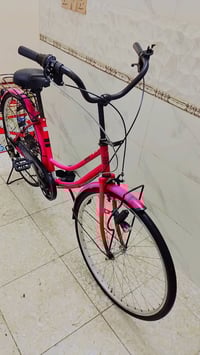 بايسكل بناتي 2020 جديد مختم لون وردي🩷ابريك بل مكان امامي خلفي كير 1/6 ...