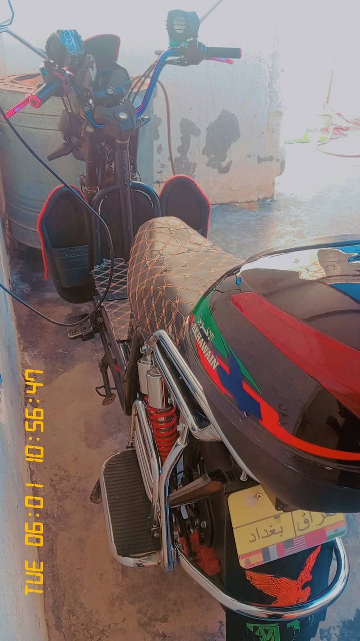 سلام عليكم البيع جبلي لخوين موديل 2025 كهرباياته شغالات البطاريات عل الفحص دراجه مرتبه سعر  700 شراي يتصل *********** بي واتساب
