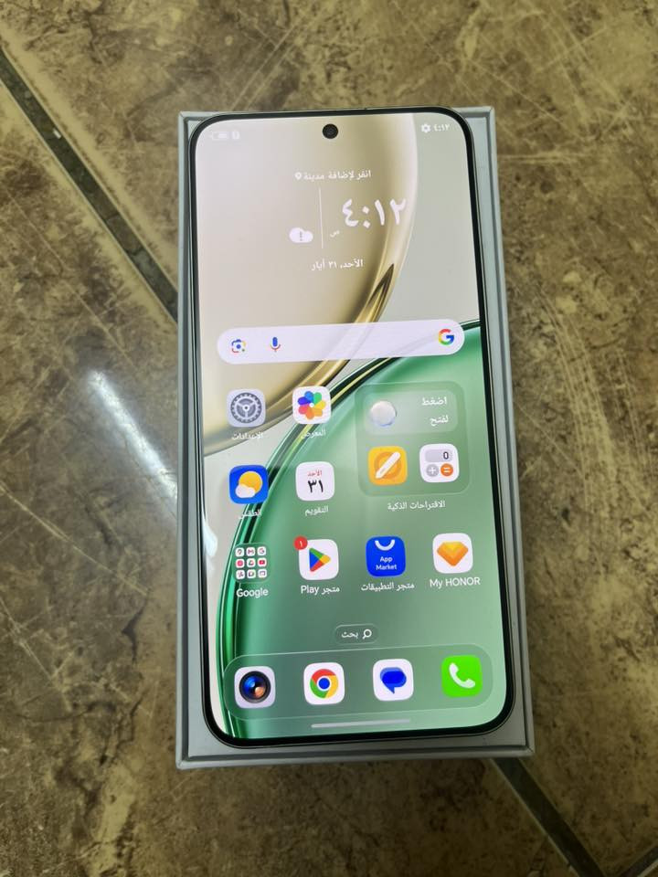 السلام عليكم جهاز هونر X9d الذاكره 256GB الجهاز قبل 20يوم من اخذته الله شاهد سيم كارت مشادبي سعر الجهاز 425 وبي مجال العنون العبيدي شهداء الأولى الاتصال *********** موجود واتساب واتصال
غراض الجهاز كلها موجوده الشاحن 66W ‏
