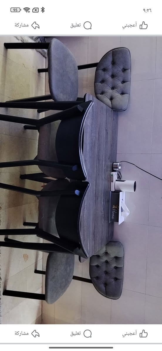 سلام عليكم قنفات سبع مقاعد رصاصي الون + صغار ٢ مشجرات
ميز تلفزيون
ميز طعام
مكان بغداد جادريه
للاستفسار واتس اب ***********
