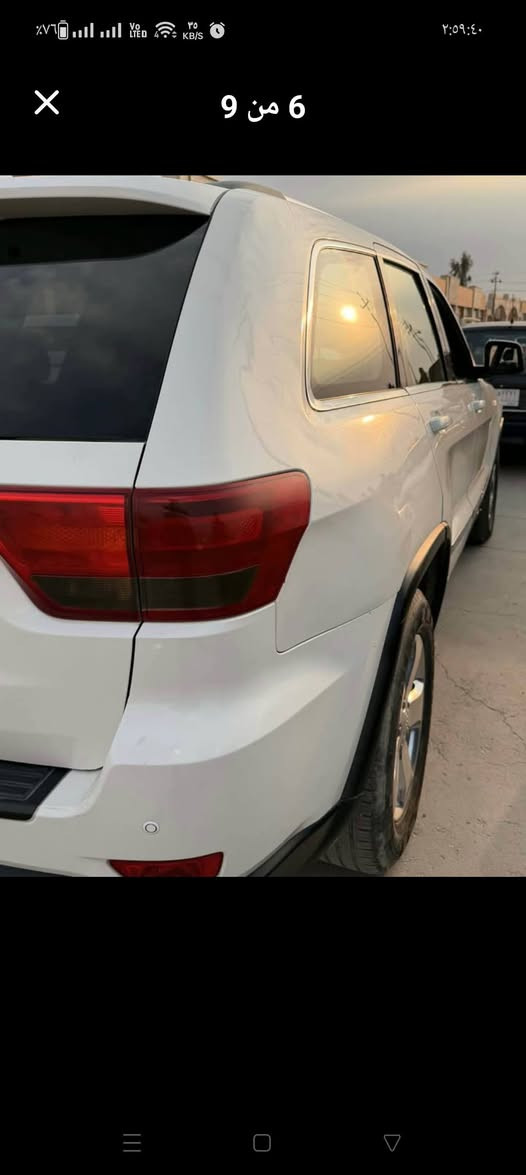 جيب شيروكي 2011 وارد امريكي 
ضرر قطعتين ربع بونيد +ربع جامرلغ سايق***********
 وشبر بتكمه السايق 
مكاني كركوك السعر 145
