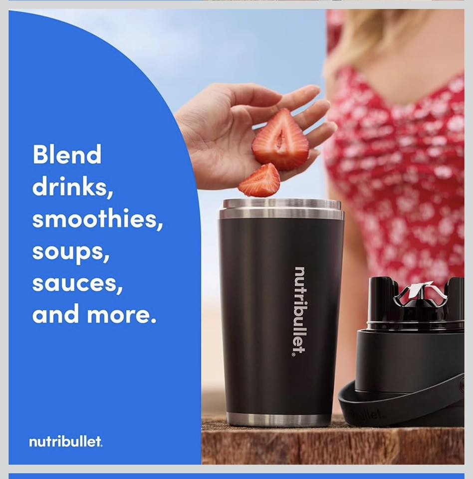 متوفر من امازون ماركة ‏nutribullet خلاط شحن💐

خلاط نوتري بوليت فليب المحمول مع كوب، أسود، NBPB1035

بفضل حجمه الصغير المناسب للسفر ومقبضه المريح، يُعدّ جهاز Flip رفيقًا مثاليًا في جميع مغامراتك.

صُمم كوب بلاستيك تريتان المتين وغطاء السيليكون المريح ليتحمل جميع أنواع الخلطات.

يتميز جهاز Flip بمحرك عالي العزم بقوة 11.1 فولت، مما يمنحه طاقة بطارية أكبر بنسبة 50%* من معظم الخلاطات المحمولة القياسية، وهو قادر على خلط الثلج، ومعظم الفواكه المجمدة، والعديد من المكونات الطازجة لتحضير عصائر سموثي لذيذة أثناء التنقل.

جديد👍
السعر ٤٠ الف💐


**إذا كنت صاحب هذا الإعلان وتريد حذفه لأي سبب، رجاءا أرسل رسالة إلى الدعم الفني**