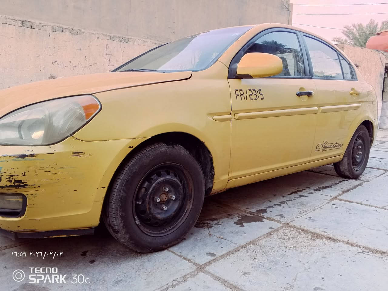 اكسنت موديل 2009 وارد امريكي اسمي جاهزه حداديه تخم تايرات مكينه جديده ***********
