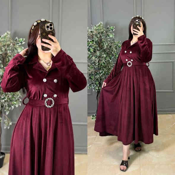 بسم الله الرحمن الرحيم 

اللهم صل وسلم على نبينا محمد وآل محمد 

فستان نسائي كلوش

خامة مخمل جلد الارنب ممتازة شرط الفحص 
M. L. XL. 2XL

للحجز والاستفسار راسلونا واتساب توصيل لجميع المحافظات *********** كركوك
