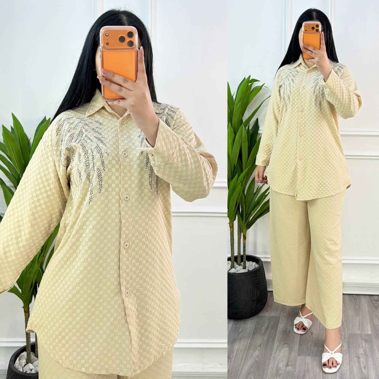 جديد كليآ
سوت نسائي ماستر كوالتي ستراس درجة اولى 

فري سايز يلبس جميع المقاسات قالب راهي 

خامه بهاري 

122 الف 

طول القميص 80
طول البنطلون 100 قياسات استندر
سعر مفرد 14


**إذا كنت صاحب هذا الإعلان وتريد حذفه لأي سبب، رجاءا أرسل رسالة إلى الدعم الفني**