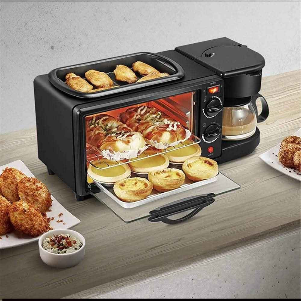 - جهاز يحتوي على مقلاة وفرن وماكينة لتحضير المشروبات الساخنة 

- يمكن التحكم بدرجات الحرارة من 100-230 درجة سيليزية

- خاصية التوقيت التي يمكن التحكم بها من 0-60 دقيقة 

- سطح المقلاة غير لاصق سهل التنظيف 

- هيكل خارجي من المعدن عالي الجودة المقاوم للصدأ والتاكل

- اللوح الزجاجي مقاوم للحرارة

- الفرن ياتي مع صينية وشبكة من المعدن 
 
- الطاقة : 1250 واط

- الابعاد : 50.5 * 25.5 * 24.5 cm بغداد, العراق


**إذا كنت صاحب هذا الإعلان وتريد حذفه لأي سبب، رجاءا أرسل رسالة إلى الدعم الفني**