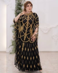 بشت اماراتي • شيفون أصلي • تطريز يدوي