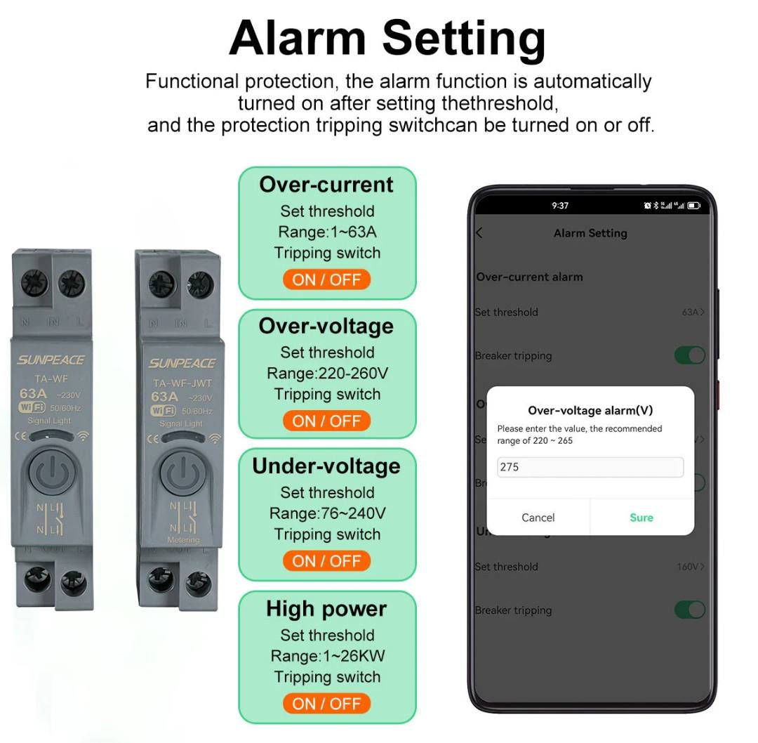مەترسی کارەبا ماڵەکەت کۆتایی پێبهێنە!
⚡ پاراستنی کارەبای ماڵەکەتت بە شێوەیەکی زیرەک!
ئەگەر دەتەوێت کەرەستەکانت لە سووتان و زیان پارێزراو بن 👇
🔌 جۆزەی زیرەک (Smart Breaker) بەکار بهێنە 
پاراستن لە:
⚡ زیادبوونی ڤۆڵتاج
🔥 زیادبوونی ئامپێر
🔻 کەمبوونی ڤۆڵتاج
💥 بارێکی زۆر
📱 کۆنترۆڵ بە مۆبایل (WiFi)
✔️ داگیرساندن و کواژندنەوەی خۆکار کاتێک مەترسی هەیە
✔️ دیاریکردنی سنوور بە ئاسانی
🏠 گونجاو بۆ خانوو، دوکان 
💰 نرخ گونجاو | کوالێتی بەرز
📲 بۆ داواکاری و زانیاری زیاتر پەیوەندی بکەن یاخود لە ڕێگەی وەتس ئەپەوە نامە بۆ ئەم ژمارەیە بنێرن :
☎️ ***********

🚀 ئێستا داوا بکە، پارێزگاری ماڵەکەت بکە!
گەیاندن بەردەستە بۆ هەموو کوردستان و عێراق

