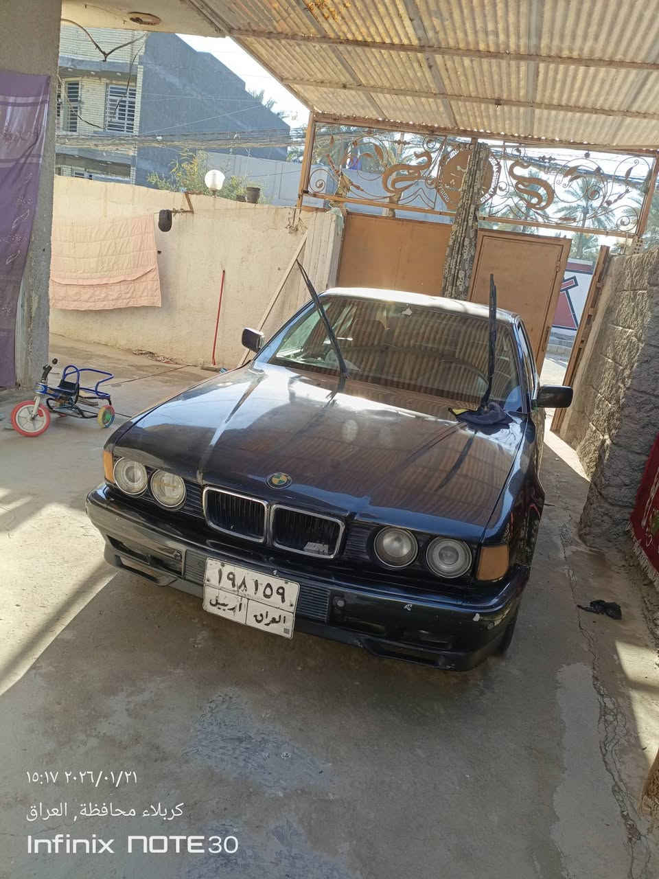 السلام عليكم Bmw موديل91 حجم 735  محرك كير اكسل خير من الله سياره بلاد بدون ظربه بدون اخياس السعر 38 مراوس ترهم (***********)
