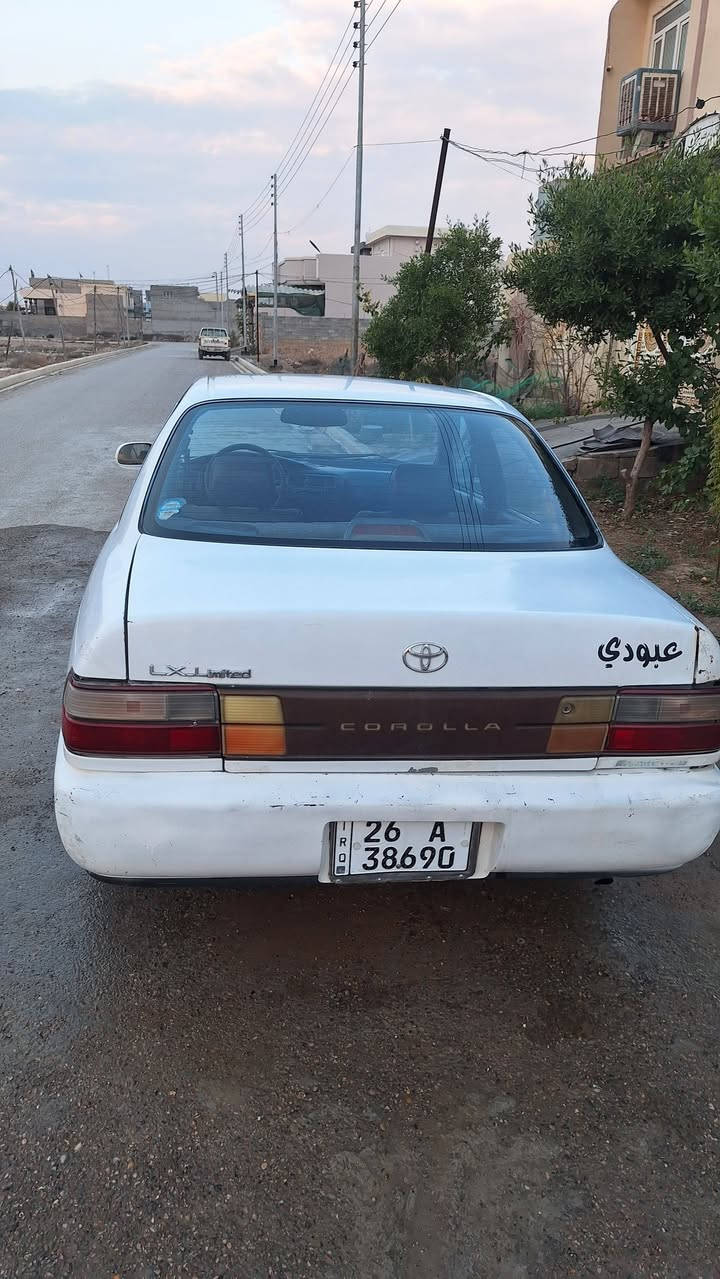 السلام عليكم كورلا موديل ٩٧ مكينة ١٨٠٠ المرغوب السيارة مامصبوغة على البلاد كير ومكينة مكفول وباسمي السعر ٤٦ وبيها مجال شوية المكان ديالى الزهيرات رقم الهاتف ***********
