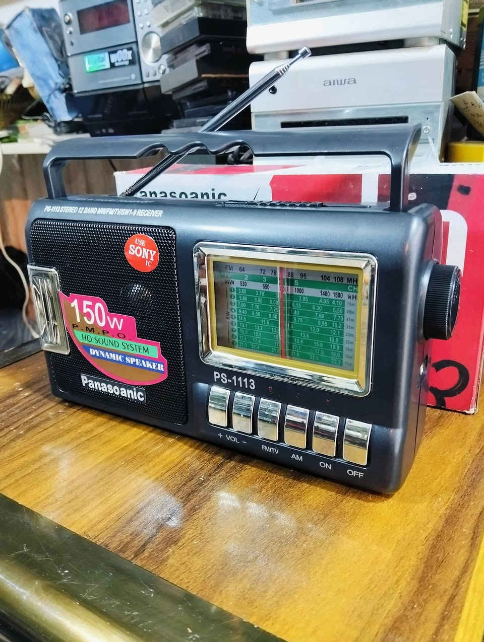 راديو بأنسونك
استيراد العراق التسعينات 
جهاز جديد بالكارتون غير مستخدم 
الجهاز متعدد الموجات 12 موجه 
صوت عالي ونقي 
يعمل كهرباء وباتري كبير عدد 3 
يوجد فديو بالمنشور يوضح التشغيل 
للحجز المراسله على الخاص


**إذا كنت صاحب هذا الإعلان وتريد حذفه لأي سبب، رجاءا أرسل رسالة إلى الدعم الفني**