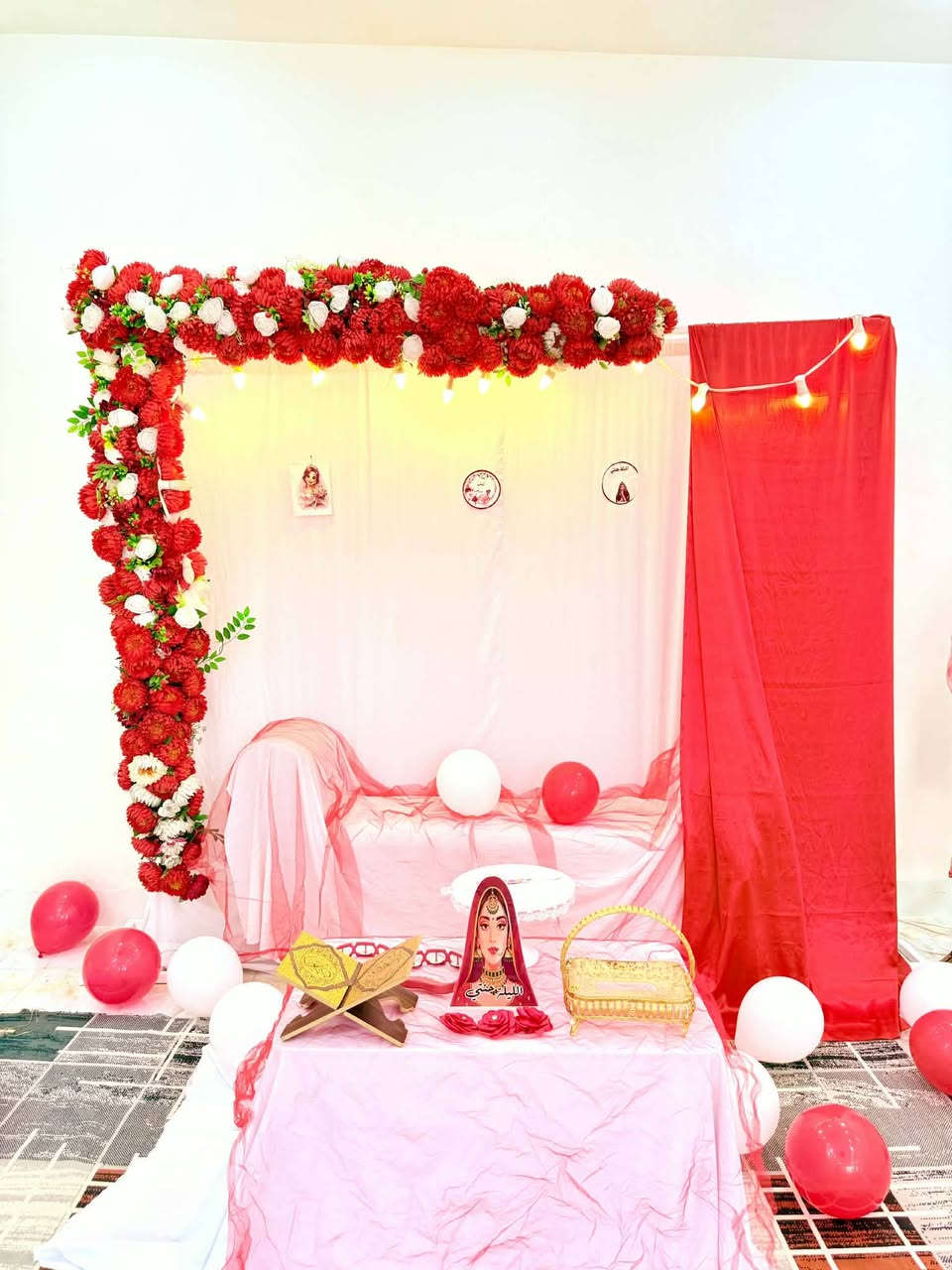 (التميز مع كوشات نونه)🕺💃
&خطوبة 💍 
&حنة  👰🤵
&عرس 🤵‍♂️👰🏻‍♀️
&عيد ميلاد   🎂

*تتكون الكوشة من
*ستائر خلفية بيضاء 🌫
*قوس ورد / او   نفاخ 🌹 🎈 
*شازلونة كلاسيكية  💺
*طاولة امامية  
* 3 طاولات جانبية 
*تلبسات ذهب عدت اشكال✋🏻🖐
*مرايا 🪞
*قبولات / هل تقبلين ؟ نعم قبلت !⁉️💎
*مغطس🛁
*ستان كيك مع الشوكات و السكين 🍽🎂
*اقداح  للعرسان 🍺🍺
*القران الكريم 📖
*صينية بياضات🍚
*شمعدان🕯
*نشرة ضوئي شلال و انارة 🧬 
( يختلف التزين حسب المناسبه)

للحجز والاستفسار مراسلة  
🤳الصفحة او واتساب (788 648 5940📞

 🚚التوصيل بابل اقضيه ونواحي كربلا نجف ديوانيه 
    
الفرح الدائم ان شاء الله


**إذا كنت صاحب هذا الإعلان وتريد حذفه لأي سبب، رجاءا أرسل رسالة إلى الدعم الفني**