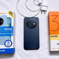 تكنو سبارك30c الذاكرة256 الرام8+8 الشاشة120هيرتز دبل سيمكارت مع خاصية ...