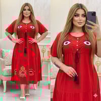 كشمير مطرز • موديل قصير • مقاسات 2XL-5XL