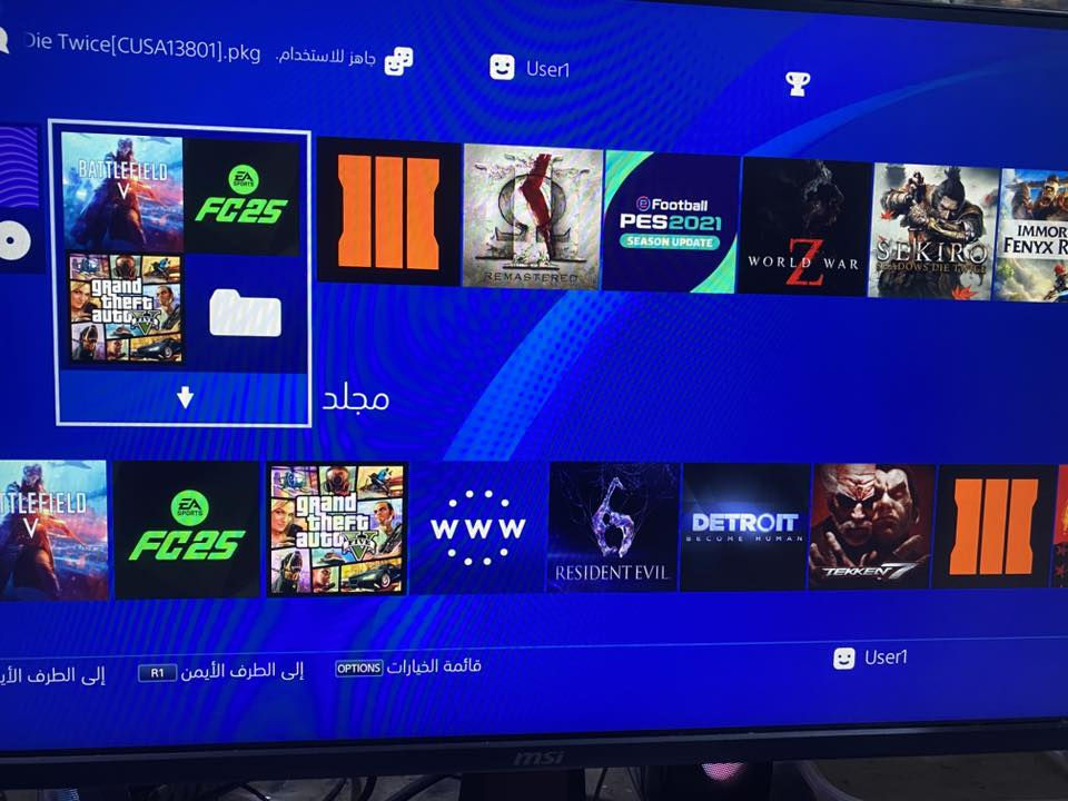 السلام عليكم بلي 4 برو النسخه الاحدث اللون ابيض مهكر تحديث 11.00 الهارد الف يعني تحمل شكد متكدر من لعبات وهوه اصلا بي لعبات هوايه 
الجهاز نضيف لامفتوح ولامنضف 
ويا يدات ثنين اصليه 
السعر 450 قفل


**إذا كنت صاحب هذا الإعلان وتريد حذفه لأي سبب، رجاءا أرسل رسالة إلى الدعم الفني**