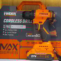 � متوفر الآن 🔴 🔧 دريل شحن من شركة فايندر (FINDER)  🔋 بطارية 21 فولت قو...