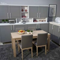 كاونتر MDF • ٢ متر • سِنك ١٢٠سم مرمر