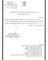 جدول الامتحانات • ابتدائية ومتوسطة ٢٠٢٥-٢٠٢٦ • مكتب العاج