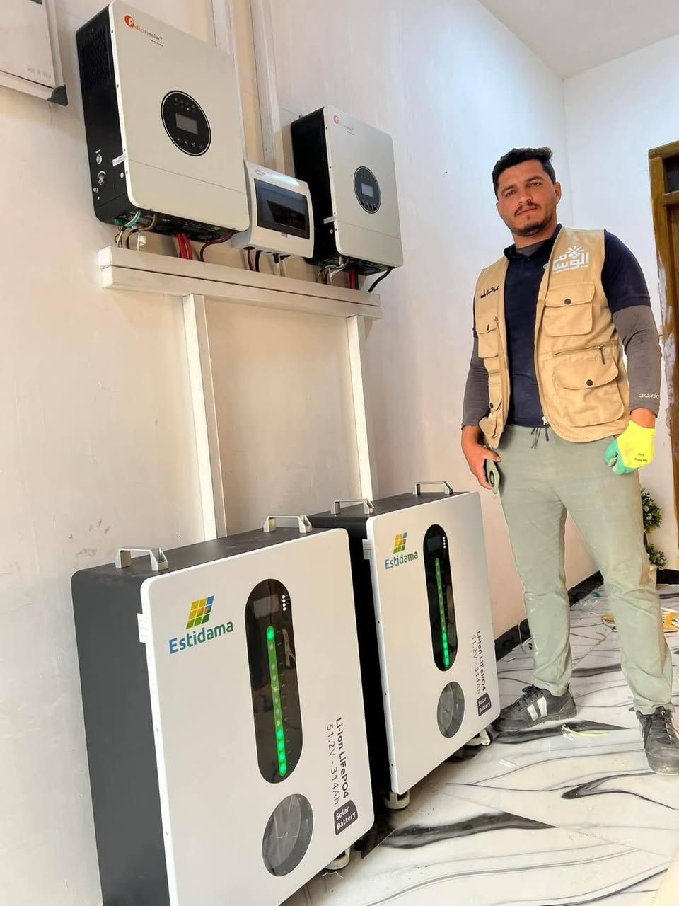 حصيلة اليوم: 2/2! ✅✅
​سباق مع الزمن لنقل منزلان  إلى الاستقلال الطاقي الكامل. الطاقة الشمسية ليست مجرد ألواح، بل هي راحة بال نضمنها لك باحترافيتنا.
​🔹 المنظومات: 2
🔹 الوقت: 4 ساعات.... 
🔹 النتيجة: زبائن راضون وكهرباء مستقرة 💯
​حجزك يبدأ بضغطة زر: [***********]
