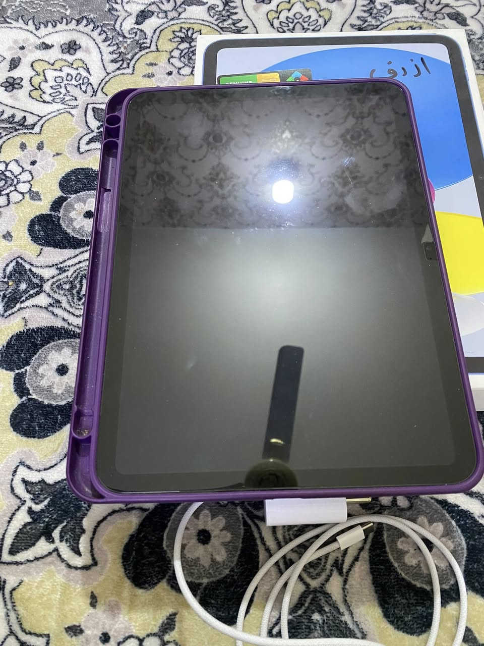 السلام عليكم
ايباد 10 

ذ 256 

بطارية 100 مشحون 25 مرة 

الجهاز جديد 

كامل ملحقات 

السعر 500


**إذا كنت صاحب هذا الإعلان وتريد حذفه لأي سبب، رجاءا أرسل رسالة إلى الدعم الفني**