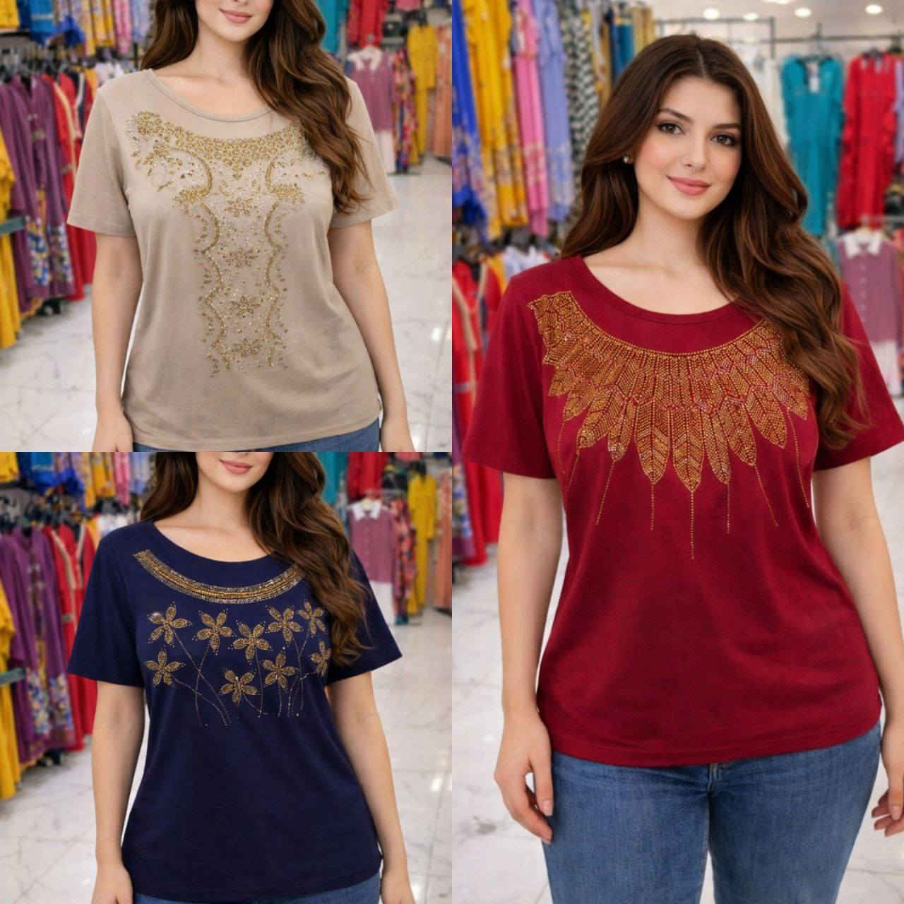 بدي  نسائي 

 الخامه  فانيلا  درجة اولى  

القياس  L xl.  Xxl  

السعر  الدرزن  40   

جملة فقط جملة فقط جملةً فقط 

التوصيل بغداد 5 

المحافظات.  6

***********

فرع1
