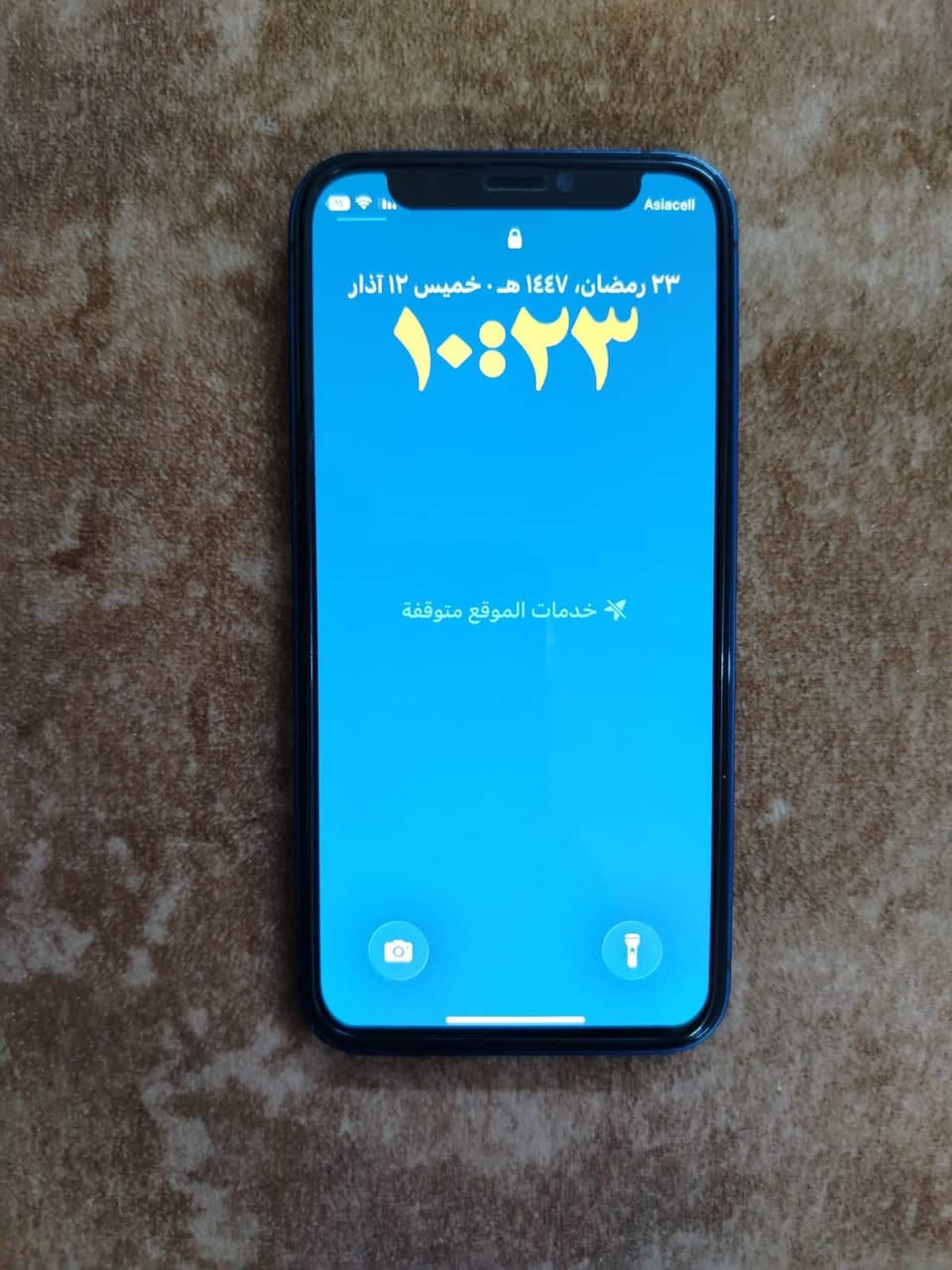 سلام عليكم للبيع ايفون ١٢ مني الصغير ذاكرة ١٢٨   مبدل شاشة ٣ خيارات بصمة الوجة واكفة  بطارية ٧٦ الجهاز زلغ ما بي السعر ١٨٠ الف مكاني بل ثعالبة  الثانية. شارع البانزين خانة 
***********
