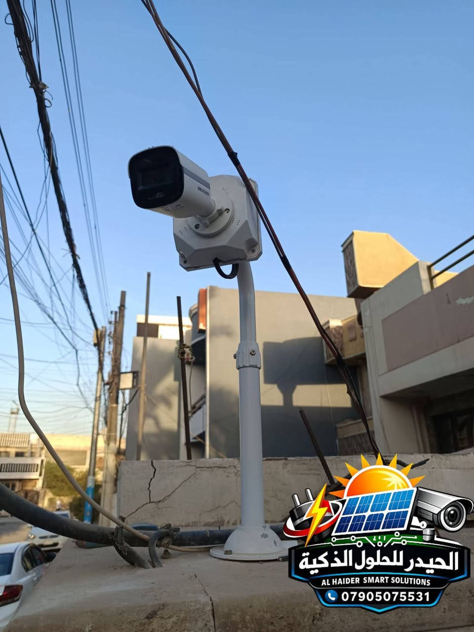 جانب من اعمالنا نصب منظومه كامرات مراقبه في منطقه الدوره.
النوع : Hikvison 4MB
النظام :Cocsel 
العدد : 6
للطلب والمعلومات : *********** واتساب او اتصال 
#الحيدر_للحلول_الذكيه
