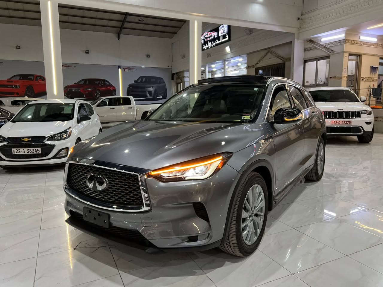 بسم الله الرحمن الرحيم رمضان كريم 🌙❤️
انفنيتي  2024👌
حجم QX50
محرك 4 سلندر🔥

#سعرها 235 ورقة و مجال قليل🔥

مواصفات فول فول١/١ 👇

شاشة جبير 📺 
خمس كاميرا 📸 
كاميرا مراية الداخل📸
كشن جلد حار و بارد
كشن خزن و كهربايي 
مراية كهربايى تنفتح و تنسد 
بصمة 
ابواب بصمة 
تشغيل عم بعد↩️
سلايت فتحة
فور ويل 
جنطة كهربائي
ويل كبات كروم 
تحديد سرعة 
تحديد مسار 
تبريد مركزي 

بعد بيها هواي مواصفات 

#ضررها فقط جاملغ خلفي صبغ و قطعتين كلير أمريكي 👍

بدون دواخل بدون ارباك بجم و ورا كبس
مكان السيارة اربيل شارع ١٠٠ م معرض🚗معرض ولید كارس🚗

شراي يتصل على هاي رقم 
***********
***********
