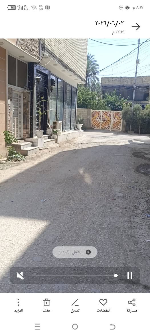 السلام عليكم
للبيع بيت مساحه ٦٠م طابق واحد جاهز مؤثث يقع في كربلاء المقدسة قرب فندق البارون يبعد عن الامام الحسين عليه السلام دقائق مشي البيت بناء درجه اولى يتكون من ستقبال وغرفه نوم سويت وصاله ومطبخ وصحيات للاستفسار الاتصال على الرقم التالي ***********
