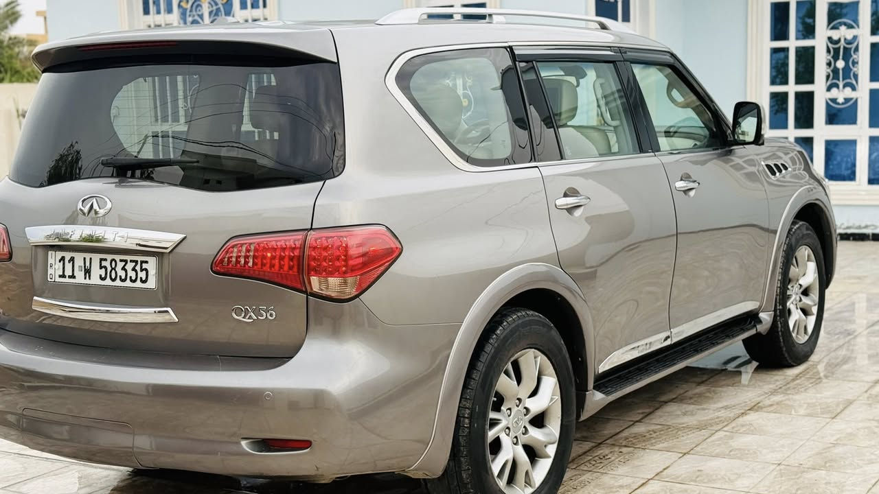 السلام عليكم 
انفنتي QX 56 موديل 2013
حجم_8سلندر_المرغوبه
فول_موصفات_اعلى_موصفات_VIP _
السيارة_كفالة_عامة_
كير_مكينه_حدادية__كهرباىيات_كلها_بشرط
جديدة_كلش_سيارة_نظافة  100‎%‎1000
‏المسافة_مقوطعه_ 50 mi
الموصفات_
بصمة• 
سلايد  •
كشن سايق كهرباىي 
 •سستم صوت كشن سكن كهرباىي
 •لد امامي لد خلفي 
كامرات360درجة •
3شاشات •
دبل اكسل 4X4•
تبريد كشنات
•حساس خلفي
 •مريات كهرباىية 
مريات اتو قلابة 
مريات ترحيب •
صاجات بلاك •
تحكم ستيرن•
منفذ 220•ثلاجة •
•مانع انزلاق •
7 راكب • 
صندوق كهرباىي •
ويل بلاك حجم جبير •
3 قطع تبريد مركزي  •
سياقة ذاتية
كشنات تدفى 
• مانع انحدار• 
دشبول ليزري 
• مريايه عاكسه •
•لايت كهربائية •
لايت زنون عالي ناصي بلوجكتر LEd •
•تبريد منفصل 
شاشة نظام قيادة زراك لايت 
• حساس امامي 
•ستتم نيكل كامل بلادي 
• سترين كهرباىي •
كشنات خزن 
رقم بغداد مشروع وطني بااسمي هزة وسنويه ورقم جديد 
العنوان ديالى بعقوبه 
رقم الهاتف *********** 
السعر 200 وبيها مجال للطيبين
