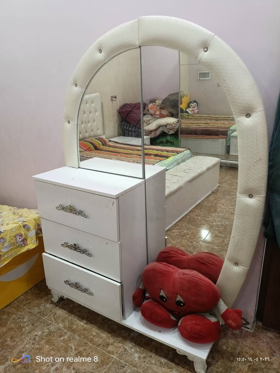 سلام عليكم 
غرفة نوم للبيع مع ملحقاتها 7 قطع نظيف مابي اي عيب  سعره مليون بي مجال 

سرير اطفال+كنتور 2 باب شغل نجار جديد سعرهم 225 الف مع المجال

للاستفسار الاتصال على الرقم *********** 

العنوان كركوك شارع قدس

