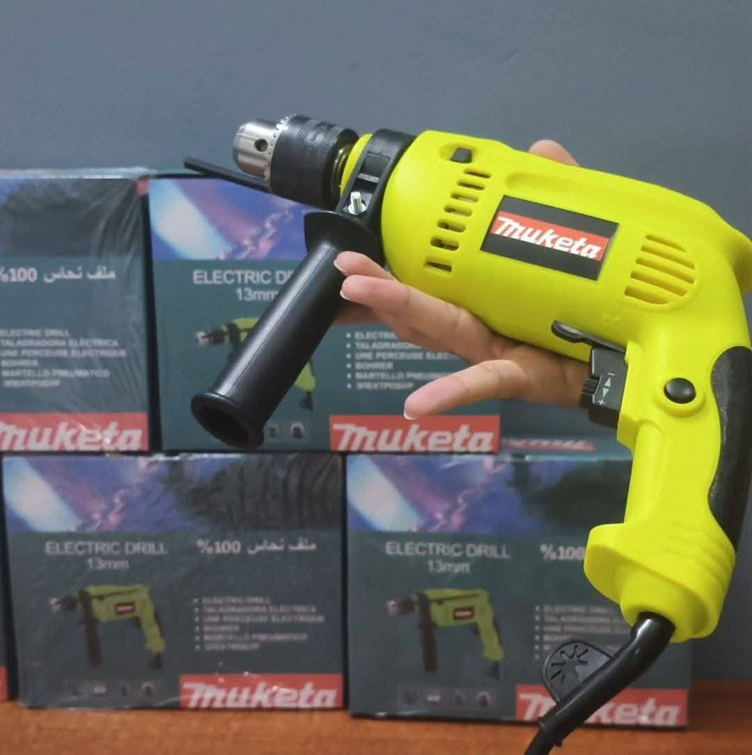 دريل كهربائي ماركة MUKETA
🖍️يعمل بجهد 220-240 فولت 
بتردد 50/60 هرتز , وقوة 550واط 
🖍️يوفر سرعة بدون حمل تتراوح من 0 الى 3000 دورةفي الدقيقة, وقدرة حفر تصل الى 13 ملم
🖍️يتميز بسرعة متغيرة , ووضاائف مثل التحكم في السرعه وقفل المفتاح , وقدرة حفر تصل 13 ملم 
🖍️مناسب لمشاريع الاعمال اليدويه والمهنية
ويمكن استخدامة للحفر في الخشب والمعادن والبناء وبالاضافةالى تثبيت البراغي الكبيرة وازالة البراغي الصعبة او الصدئه

السعر 25 الف
توصيل موجود


**إذا كنت صاحب هذا الإعلان وتريد حذفه لأي سبب، رجاءا أرسل رسالة إلى الدعم الفني**