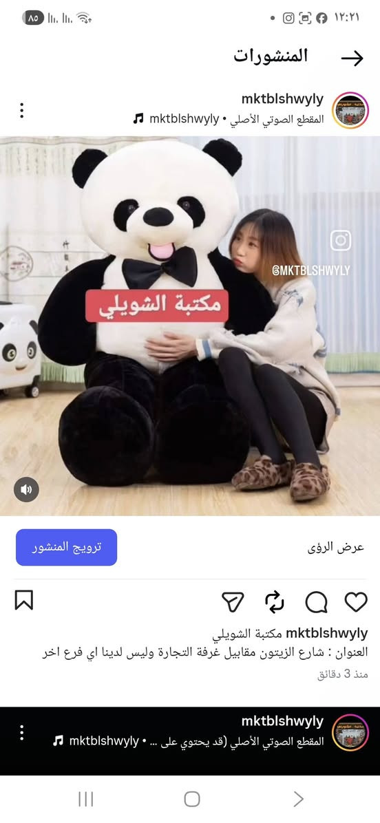 مكتبة الشويلي 
العنوان : شارع الزيتون مقابيل غرفة التجارة وليس لدينا اي فرع اخر ناصرية, ذي قار


**إذا كنت صاحب هذا الإعلان وتريد حذفه لأي سبب، رجاءا أرسل رسالة إلى الدعم الفني**