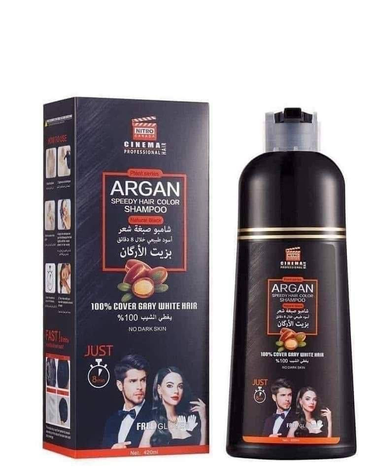 💕شامبو صبغة الشعر لتغطية الشيب💕

 بنسبة 100% خلال 8 دقائق
بخلاصة زيت الأركان 
(ARGAN SPEEDY HAIR COLOR 
تخلصي من عناء و أضرار الصبغة التقليدية بكل بساطة😍

👈وفري جهدك و وقتك و مالك و حافظي على صحة شعرك مع شامبو صبغة الشعر و تغطية الشيب بخلاصة

 زيت الأركان Nitro Canada الأصلي.

🟡ميزات شامبو الصبغة بالأركان:
🔹بيغطي الشيب 100% و بيصبغ كامل الشعر من الجذور و حتى الأطراف و بثبات عالي من أول إستخدام 
(كل استخدام بيضل شهر ثابت اللون).
🔹حجم العلبة 420 مل بتكفي من 5 الى 6 مرات استخدام يعني بتكفي لغاية 6 أشهر يعني التكلفة أقل بكتير من الصبغة التقليدية.
🔹سريع و سهل الإستخدام بالبيت و ما بيطبع عالجلد و الإيدين.
🔹بيحتوي على خلاصة زيت الأركان و الألوفيرا و الجينسينج و الزنجبيل اللي هما أهم شي لتغذية و تقوية الشعر و منع تقصفه و جفافه و تلفه.
🔹مرخص من دائرة الغذاء و الدواء الأردنية.

ـــــــــــــــــــــــــــــ
متوفر بلونين 
اسود طبيعي + بني طبيعي 

متوفر خدمة توصيل لجميع محافظات العراق 🚗 كربلاء, العراق


**إذا كنت صاحب هذا الإعلان وتريد حذفه لأي سبب، رجاءا أرسل رسالة إلى الدعم الفني**
