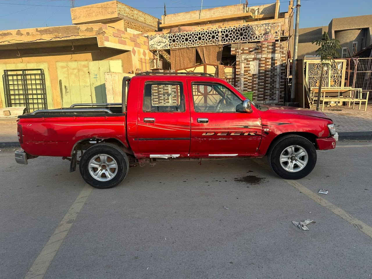 السلام عليكم
للبيع
بيك اب  دير
موديل 2012
السياره كير مكينه مكفول
صدر وحداديه شرط 
كهربائيات السياره شغاله وعوزهه شويه ترتيبات 
بأضافه الى مازدات اماميه خلفيه جدد
باتري وداينمو  وتخم تايرات ابلكات السياره كلهه جديد انه مبدلهن ع ايدي
داخليه السياره حلوه 
اكو ملاحضات ع كشرت السياره والبدي الخارجي
سياره رقم ميسان شرط التحويل والمداور سنويتهه لغايه2029
السعر 30 وبيهه مجال قليل
العنوات كوت شيخ سعد
للاستفسار اكثر 
*********** محمد
