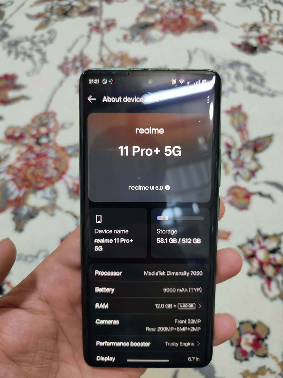 ریالمی 11 پرۆ پلەس
زاکیرە 512
رام 12 +12
شاشەی 120 هێرتز هەقیقی
کامێرەی 200 مێگا پێکسلە
مۆبایلەکە نەکراوەیە نرخی 250 هەزار و مەعامەلە
گەیاندن هەیە و گۆرینەوەشمان هەیە شربازهير, السليمانية


**إذا كنت صاحب هذا الإعلان وتريد حذفه لأي سبب، رجاءا أرسل رسالة إلى الدعم الفني**