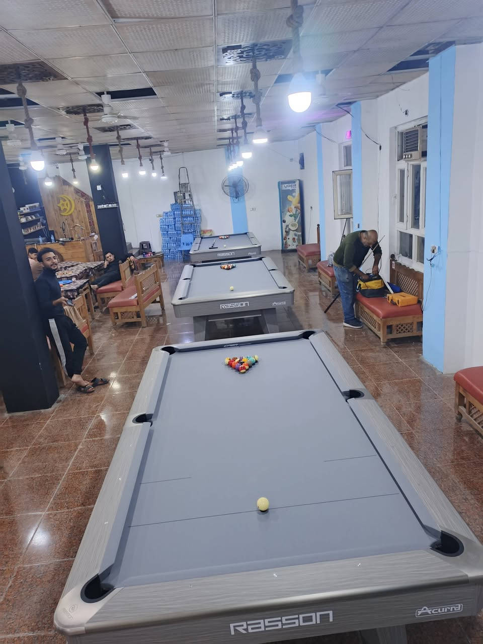 على بركه الله
تم نصب 3 ميز بلياردو رايسون ((Rassun)) الاصلي
في كوفي شوب رمانه بليارد درجه اولى واهلا وسهلاا بكم
ديالى بعقوبة بهرز المثلث مجاور حميد زلاطه


**إذا كنت صاحب هذا الإعلان وتريد حذفه لأي سبب، رجاءا أرسل رسالة إلى الدعم الفني**