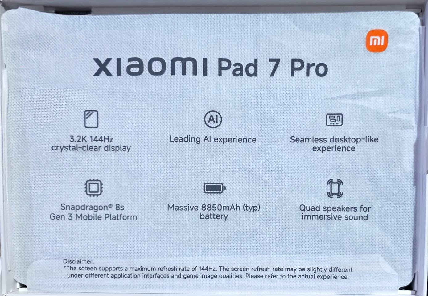 شاومي باد 7 برو
ذاكرة 512 -رام12
مشحون 12 مرة فقط
جهاز نظافة 100%
السعر 525 الف وبيها مجال
مكاني كوت 
يوجد توصيل بعد الأتفاق
القلم سعره 85 الف
***********
