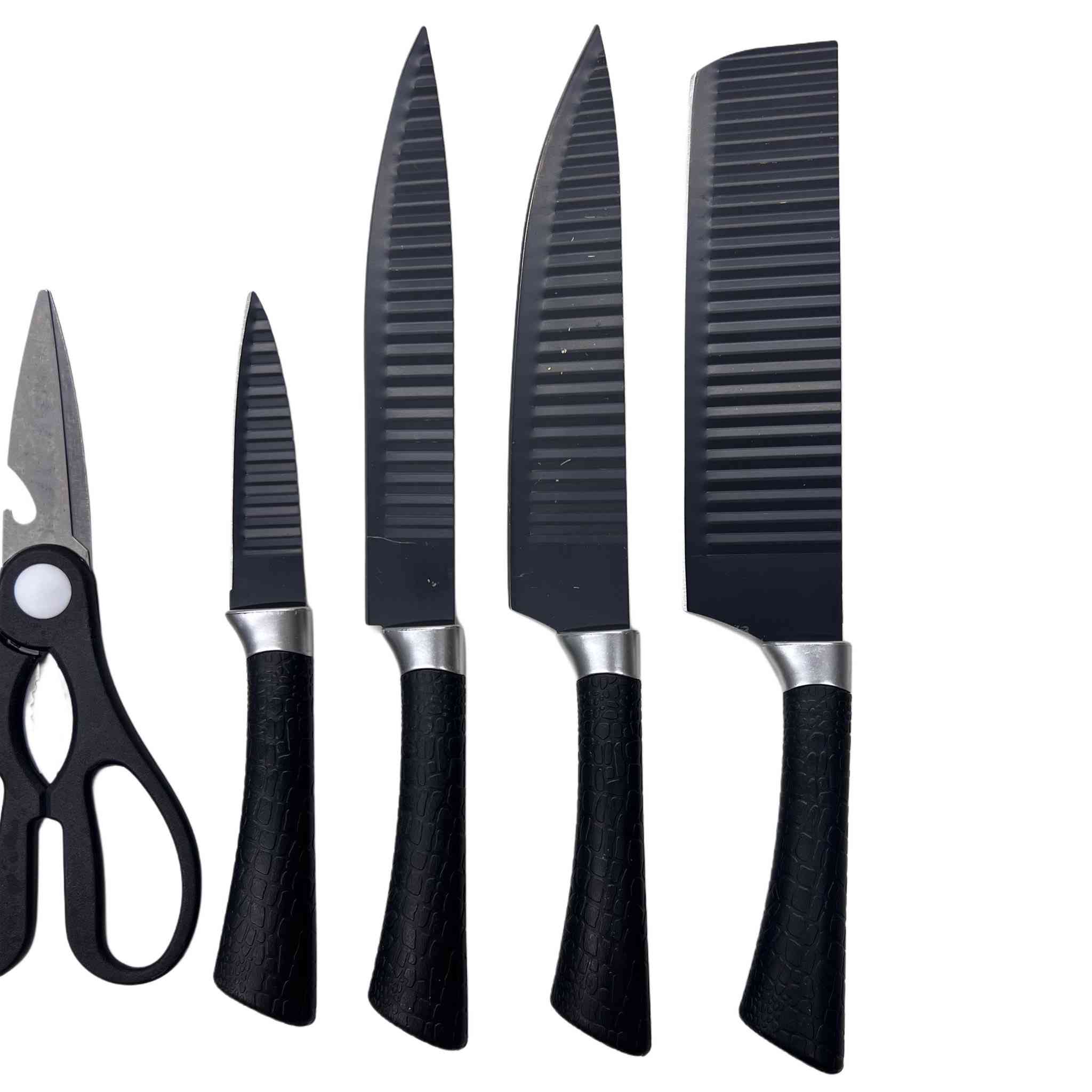 طقم سكاكين مطبخ 6 قطع – استخدام يومي (6 PCS Knife Set)

الموديل: ER-0238A

طقم سكاكين مطبخ عملي مكوّن من 6 قطع، مصمّم للاستخدام اليومي ويغطي احتياجات التقطيع الأساسية في المطبخ.

 • يضم 6 أدوات مطبخ أساسية للاستخدام اليومي
 
• شفرات حادة مخصّصة لمهام مختلفة مثل التقطيع، التشريح، والتقشير
 
• تصميم الشفرات واضح بخطوط مانعة للالتصاق
 
• مقابض مصمّمة للتحكم والثبات أثناء الاستخدام
 
• مناسب لتحضير الخضار، الفواكه، واللحوم
 
 • عدد القطع: 6 قطع

 • سكين شيف
 • سكين تقطيع
 • سكين مفرمة (Cleaver)
 • سكين تقشير
 • مقشرة خضار
 • مقص مطبخ
 • الاستخدام: استخدام يومي

محتويات العلبة
 • 1 × سكين شيف
 • 1 × سكين تقطيع
 • 1 × سكين مفرمة
 • 1 × سكين تقشير
 • 1 × مقشرة خضار
 • 1 × مقص مطبخ
12الف و التوصيل مجاني


**إذا كنت صاحب هذا الإعلان وتريد حذفه لأي سبب، رجاءا أرسل رسالة إلى الدعم الفني**