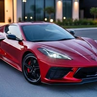 الوحش كورفت C8 الشكل الجديد  موديل 2022 لون احمر Red mist ماشيه 21 الف...