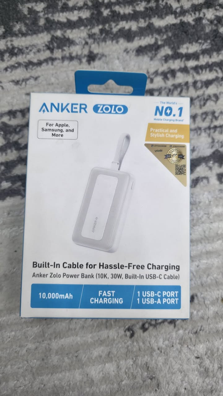 🔴باور بنك انكر برايم 250W 
باور باسيوس 67W 

باور بنك انكر 200w 

باور بنك انكر 35W

شاحنه انكر 140W

شواحن يوكرين 100W+65W

سماعات باسيوس و QCY

كيبلات باسيوس و اسكير ابو شاشه

شواحن وكيبلات وايربودات ايفون وكلاكسي موجود اصلي وتجاري

📞للاستفسار واتساب رقم ***********
