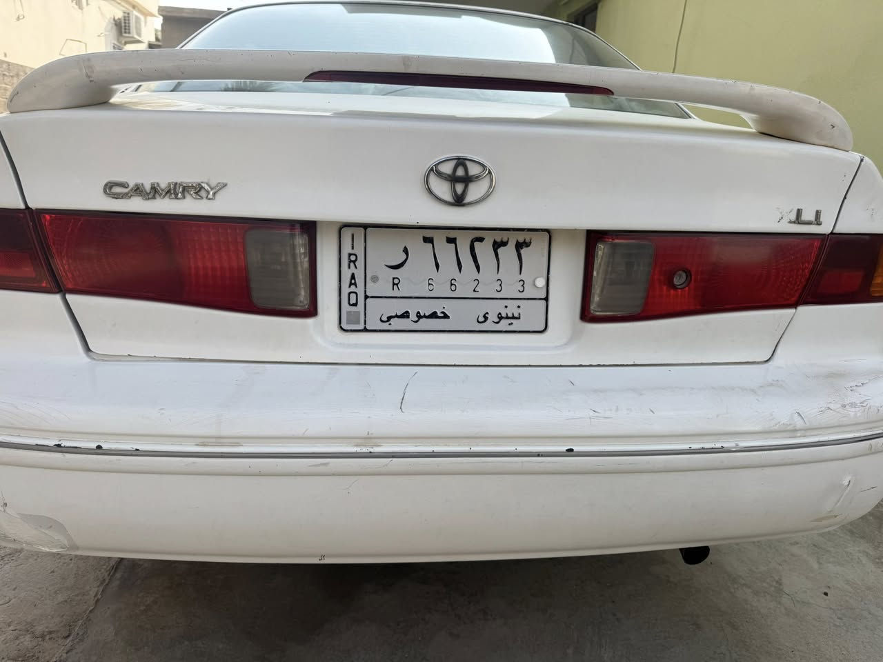 كامري موديل 98 خليجي 
مرشوشه حزام للجماليه فقط أي طخه مابيها
صدر أمامي خلفي جديد 
تبريد وتخم تايرات جدد 
محرك 2200 ابو الجف وگير شرط ---
65$ سعرها  
كاتبلك كلشي يخص السياره 
ما تشتري لا تخابرني يرحم والديك 
هذا رقمي ***********
